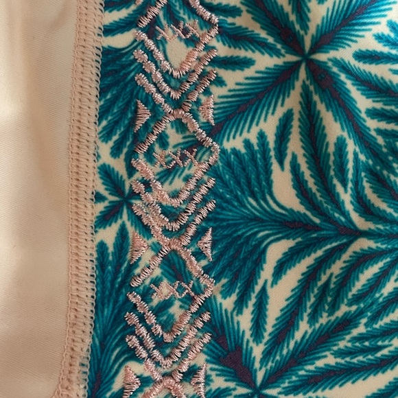 Rose Quartz Havana Tile Girls Roxy Swim Top - Picture 4 of 6